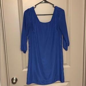 Pink owl dress in royal blue size S with zipper